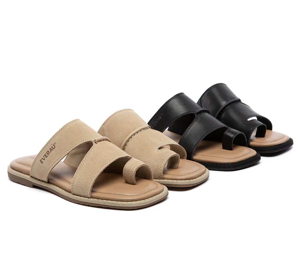 Women Toe Ring Flat Sandals Niko